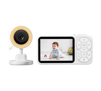 Koolenry Security Surveillance Baby Monitor 3.5-Inch Color Screen Display Temperature Sound Detection Video Intercom Night Vision
