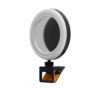 Koolenry Selfie Ring Light Rechargeable Portable Clip on Selfie Ring Light USB Charging for Smartphone Mobile Phone Photographing