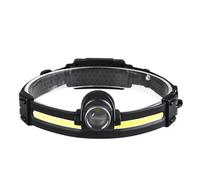 Koolenry Sensor Headlight Led Light Outdoor Strong Light Zoom Floodlight COB Head-Mounted Fishing Light Running Headlamp
