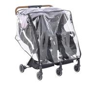 Koolenry Shield Double Stroller Rain Cover for Side by for Side Seat, Weather Protection for Twin Stroller, Baby Outdoor