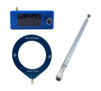 Koolenry SI4732 0.5-108mhz Portable Radio LSB USB AM FM FM/AM Radio with2pcs Antenna All Band Radio Receiver Blue