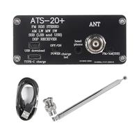 Koolenry SI4732 ATS-20+ Plus ATS20+ Radio Receiver FM AM (MW & SW) SSB (LSB & USB) with + Antenna + Speaker + Type-C Cable