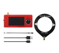 Koolenry SI4732 Mini Radio 10-180MHz LSB USB AM FM Pocket Radio 1.9 Inch IPS Screen SMA Interface Mini Loop Antenna
