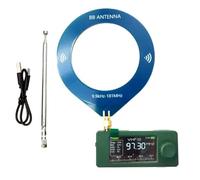 Koolenry SI4732 Mini Radio LSB USB AM FM 9.9kHz-181MHz 1.9 Inch Display SI4732 Radio Shortwave Radio Receiver +2 Type Antenna