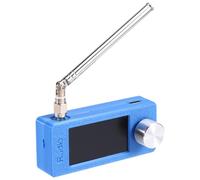 Koolenry SI4732 Portable Radio 10Khz-180Mhz SMA Interface Telescopic Antenna LSB USB AM FM Mini Pocket Radio, Receiver Blue