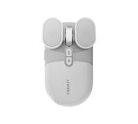 Koolenry Silent AI Voice Controlled Wireless Mouse USB Rechargeable Battery, 2.4G/Bluetooth Connectivity for Office for Computer Elegant Gray