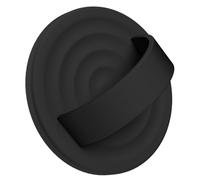 Koolenry Silicone Comfy Removable Loop Phone Grip Upgraded Magnetic for Finger Ring Holder Black