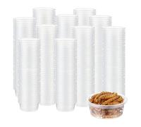 Koolenry Small Plastic Reptile Feeder Cup 300 Pcs Gecko Food and Water Containers Accessory Set Reptile Water Bowl