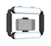 Koolenry Smartphone Photography LED Light Video Rig Selfie Light with Stabilizer Bracket Handheld Vlog Grip Video Light