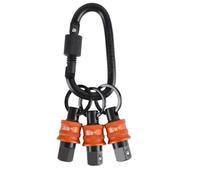 Koolenry Socket Holder Keychain 3pc-Quick Release& Clip- 3/8in Socket Organizer for Impact Wrench and Toolbox Accessories