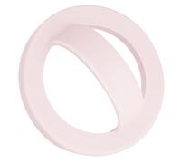 Koolenry Soft and Portable,Magnetic Silicone Ring Grip Phone Holder, Rotating Finger Loop Ring Grip, Magnetic Bracket Pink