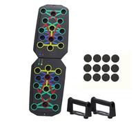 Koolenry Solid Push Up Board Home Workout Equipment Multi-Functional Anti-Slip Mat with Handle Home Fitness Exercise for Chest Pushup Stands System