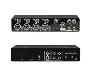 Koolenry Sound Card 4 Channel USB Audio Interface Professional Support ASIO, Mic Preamplifier for Studio& Live Recording