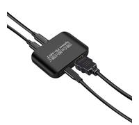 Koolenry Splitter MST Hub 4K60TYPE-C to -Compatible +TYPE-C Support PD Power Supply Splitter MST/PD