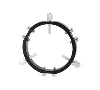 Koolenry Star Finder Mount 3-Point Astrophotography Guide Locking Rings forTelescope Mount Finder Pointer 90mm Black