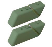 Koolenry Stationery Organizer 2pc Large Capacity Student Pencil Case Silicone Pencil Case Gradient Rectangular Pencil Bag Blue