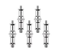 Koolenry Studio Light Stand Hot Shoe Cold Shoe Adapter for 1/4 to 3/8 Inch Male Metal Converter Threaded Adapter Socket Studs