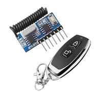 Koolenry Super Heterodyne Receiver Module Decoding Receiver Jog Self-Locking Interlock Controller Module 433Mhz with Remote Control 315/433mhz Wireless 4 Channel Transmitter Remote Control Receiver