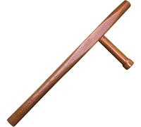 Koolenry T-Shaped Stick Qinggang Wood A Martial Art Both Crutches Duckweed Turn T Type Kidnapper 55cm