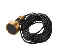 Koolenry TD-25 Dual Frequency Sensor Probe Transducer for Fishing Instruments, 600W, 3-Pin Three-Core Aviation Plug, Bronze