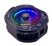 Koolenry TH12 24W Semiconductor Phone Cooler Strong Fast Chill Magnetic Ice Cooling Clip-on Gaming Cooler Temperature Control Black