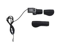 Koolenry Throttle Grip Set for Electric Bike Scooter 124DX LCD Display Panel with Twist Half Throttle Functionality
