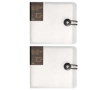 Koolenry Transparent CD DVD Storage Organizer, Plastic Disc Holder Case with Buckle, Cover Bag Box Album Cases