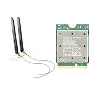 Koolenry Tri Band WiFi7 QCNCM865 Wireless WiFi Card Bluetooth 5.4 2.4G/5G/6Ghz Network Wireless Adapter for Win11 for 802.11be M.2 NGFF Wlan WiFi Card Only for Win11 Antenna