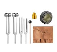 Koolenry Tuning Forks for Healing 528Hz, 432Hz, 136.1Hz, 128Hz for Chakra, Yoga, and Meditation