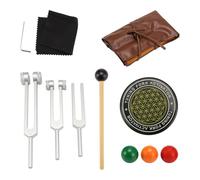 Koolenry Tuning Forks/Tuning Fork Set 128Hz 256Hz 512Hz 432Hz Chakra Tuning Forks Tuning Forks Activator for Healing,Sound Therapy,Keep Body 4