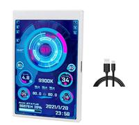 Koolenry Type C 3.5 Inch IPS Secondary Screen 320x480 USB LCD Monitor for Computer CPU GPU RAM HDD Display Freely