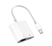 Koolenry Type C to RJ45 Lan Adapter USB C to RJ45 Lan Adapter 100Mbps Network Card Hub with Type C Charging for TV Box PC Laptop Phone Connect Ethernet