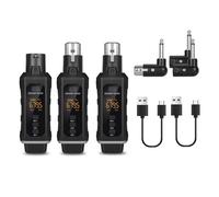 Koolenry UHF Professional Microphone Wireless Converter XLR Transmitter Receiver for Dynamic Microphone Guitar Audio Mixer