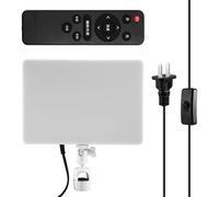 Koolenry Universal 12-Inch LED Fill Light with Clip and Remote, Adjustable Three Colors for Jewelry Live Streaming