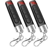 Koolenry Universal 3pcs 433MHz Remote Control Garage Door, Handheld Transmitter Duplicator for Copying Code