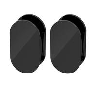 Koolenry Universal Acrylic Adhesive USB Cable Winder Organizer 2PCS Cord Holder Multipurpose Fit for 1 Meter Cables Black