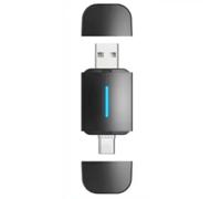 Koolenry Universal for Android Auto Wireless CarPlay Adapter 2in1 Mini Box Dual Interface Type-C/USB