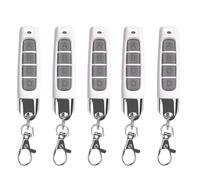 Koolenry Universal for Garage Door Remote Control 5pcs 433MHz Wireless Duplicator Compact System for Gates Compatibility White