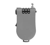 Koolenry Universal Motorcycle Helmet Password Lock Telescopic Wire Rope Cable Anti-Theft Safety Lock Suitcase Helmet Gray