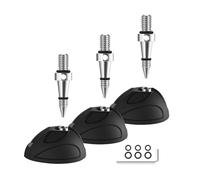 Koolenry Universal Tripod Flexible Feet Universal Tripod Feet Pad Non Slip Diameter Rubber Pad Non Slip Tripod Monopod Pad Replacement with 3/8" Screw for Greater Stability