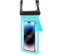 Koolenry Universal Waterproof Phone Case, Swimming Safe Protector Pouch PVC Cover for 7.5 Inch Phone, Blue