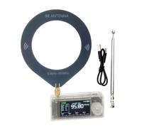 Koolenry USB AM FM Mini SI4732 Radio Full Band Portable HF SW MW VHF Radio Transparent Case LSB