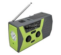 Koolenry USB Phone Emergency Charger Solar Hand Crank Radio Portable Weather Radio Green