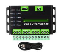 Koolenry USB to 4CH RS485 Converter Module Industrial Grade Universal Serial Communication