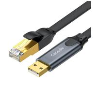 Koolenry USB to RJ45 Console Cable USB to RJ45 Adapter for Laptop Computer USB RJ45 8P8C Converter Console Cable 300cm