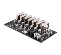 Koolenry USB2.0 HUB Module 1-To-7 Ports with Power Port Supply 9-24V USB2.0 HUB Splitter Plug and Play Black