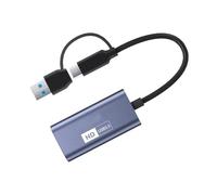 Koolenry USB3.0 Video Capture Card Type-C HD Capture Cards 4K 30Hz -Compatible HD USB-A/C Switch Capture Card