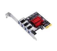 Koolenry USB3.2 4-Port Expansion Card Desktop PCI-E to USB3.0 Type-C Adapter Card Four-Port 2U