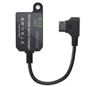 Koolenry V Mount Dummy Battery D-TAP V-Port to PD PD100 V Mount Battery Port to USB C Adapter Bidirectional Quick Charging Cable