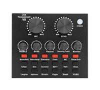 Koolenry V8 Sound Card Live Streaming Voice Change Singing Karaoke Headset External Recording for Mobile KTV